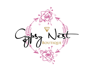 The Gypsy Nest Boutique logo design by Gwerth