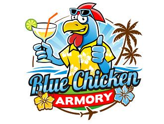 Blue Chicken Armory logo design by haze