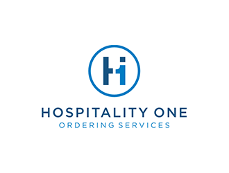 H1 Hospitality One Ordering Services logo design by blackcane
