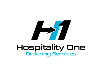 H1 Hospitality One Ordering Services logo design by Gwerth