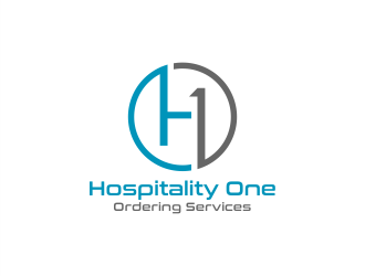 H1 Hospitality One Ordering Services logo design by Gwerth