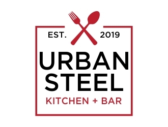 Urban Steel Kitchen   Bar logo design by dibyo