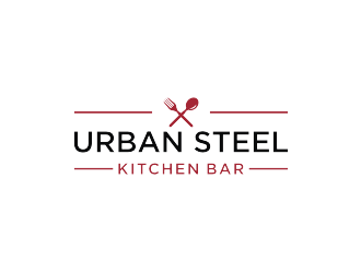 Urban Steel Kitchen   Bar logo design by mbamboex