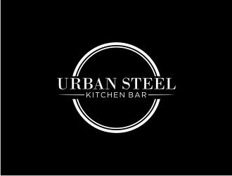 Urban Steel Kitchen   Bar logo design by johana