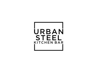 Urban Steel Kitchen   Bar logo design by johana