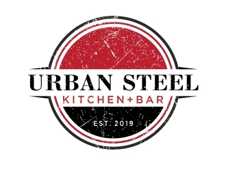 Urban Steel Kitchen   Bar logo design by dibyo