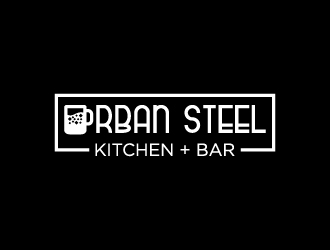 Urban Steel Kitchen   Bar logo design by udinjamal