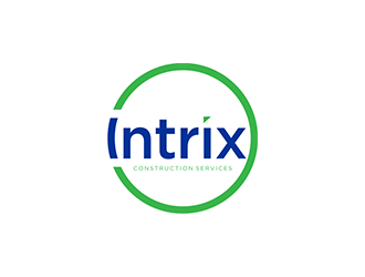 Intrix Construction Services logo design by blackcane
