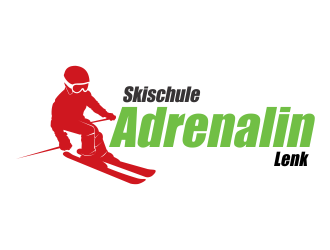 Skischule Adrenalin Lenk logo design by beejo
