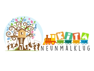 KITA neunmalklug logo design by Suvendu