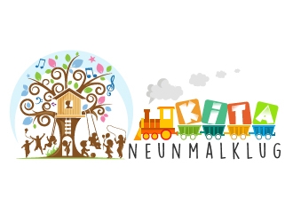 KITA neunmalklug logo design by Suvendu