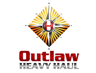 Outlaw Heavy Haul logo design by Suvendu