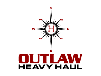 Outlaw Heavy Haul logo design by lestatic22