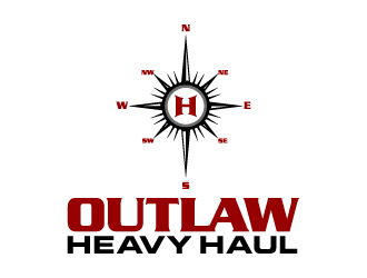 Outlaw Heavy Haul logo design by lestatic22