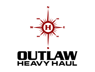 Outlaw Heavy Haul logo design by lestatic22