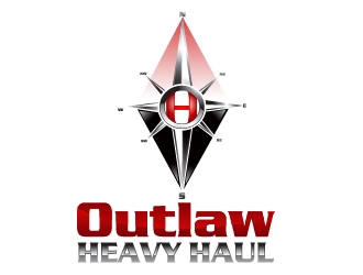 Outlaw Heavy Haul logo design by Suvendu