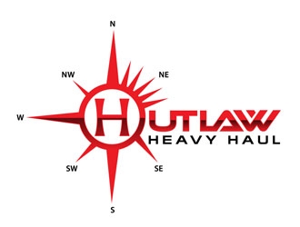 Outlaw Heavy Haul logo design by DreamLogoDesign
