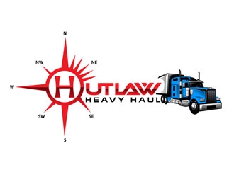 Outlaw Heavy Haul logo design by DreamLogoDesign