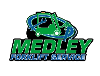 Medley Forklift Service logo design by 35mm