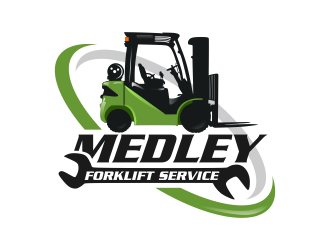 Medley Forklift Service logo design by semar