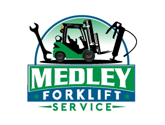 Medley Forklift Service logo design by 35mm