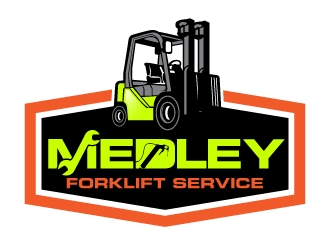 Medley Forklift Service logo design by mawanmalvin