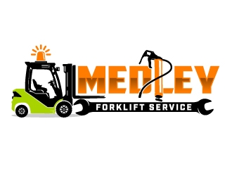 Medley Forklift Service logo design by jaize