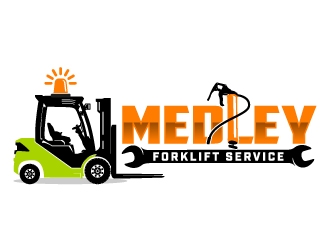 Medley Forklift Service logo design by jaize