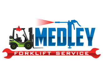 Medley Forklift Service logo design by pencilhand