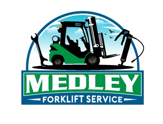 Medley Forklift Service logo design by 35mm