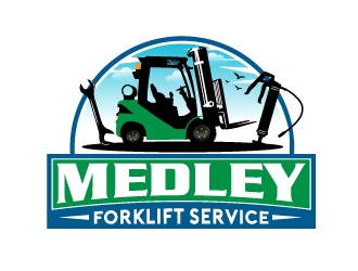 Medley Forklift Service logo design by 35mm