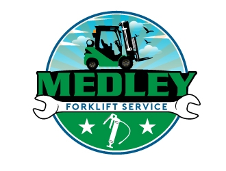 Medley Forklift Service logo design by 35mm