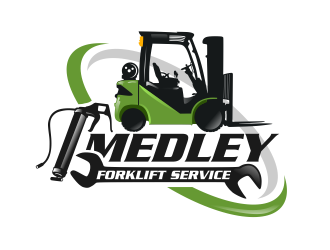 Medley Forklift Service logo design by semar