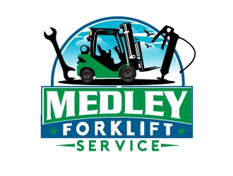 Medley Forklift Service logo design by 35mm