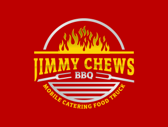 Jimmy Chews BBQ logo design by BlessedArt