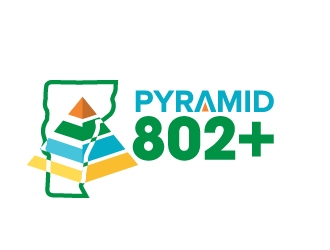 Pyramid 802 Plus logo design by jaize