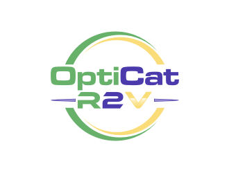 OptiCat R2V logo design by johana