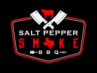 Salt Pepper Smoke BBQ logo design by daywalker