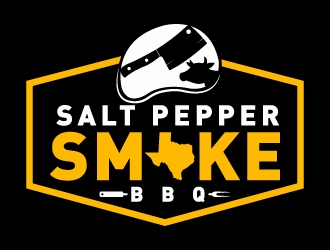 Salt Pepper Smoke BBQ logo design by MUSANG