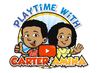 Playtime with Carter and Amina logo design by coco