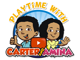 Playtime with Carter and Amina logo design by coco