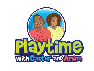 Playtime with Carter and Amina logo design by Tanya_R