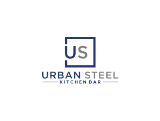 Urban Steel Kitchen   Bar logo design by bricton