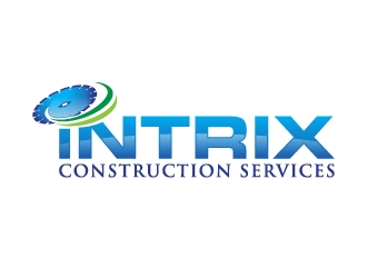 Intrix Construction Services logo design by desynergy