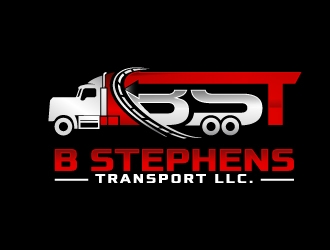 B Stephens Transport LLC  logo design by jenyl