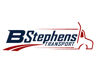B Stephens Transport LLC  logo design by Coolwanz