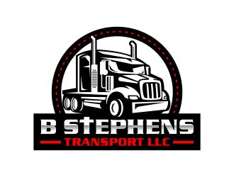 B Stephens Transport LLC  logo design by SmartTaste