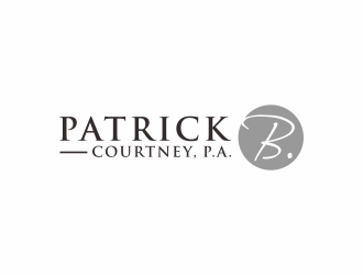 Patrick B. Courtney, P.A. logo design by checx