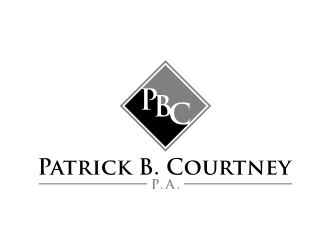 Patrick B. Courtney, P.A. logo design by nurul_rizkon