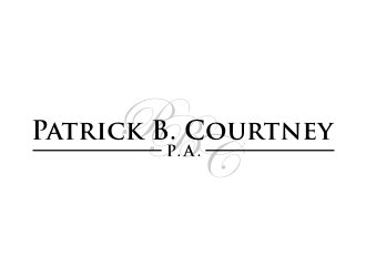 Patrick B. Courtney, P.A. logo design by nurul_rizkon